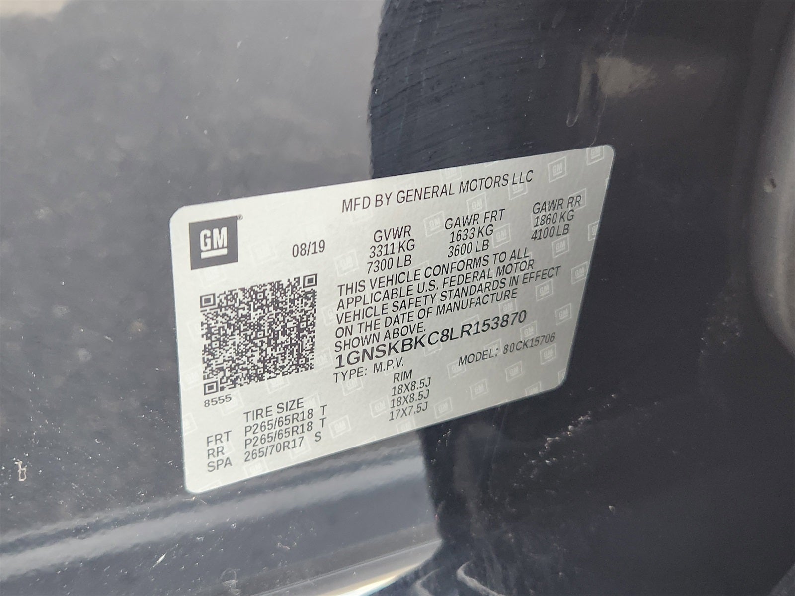 2020 Chevrolet Tahoe LT 4WD