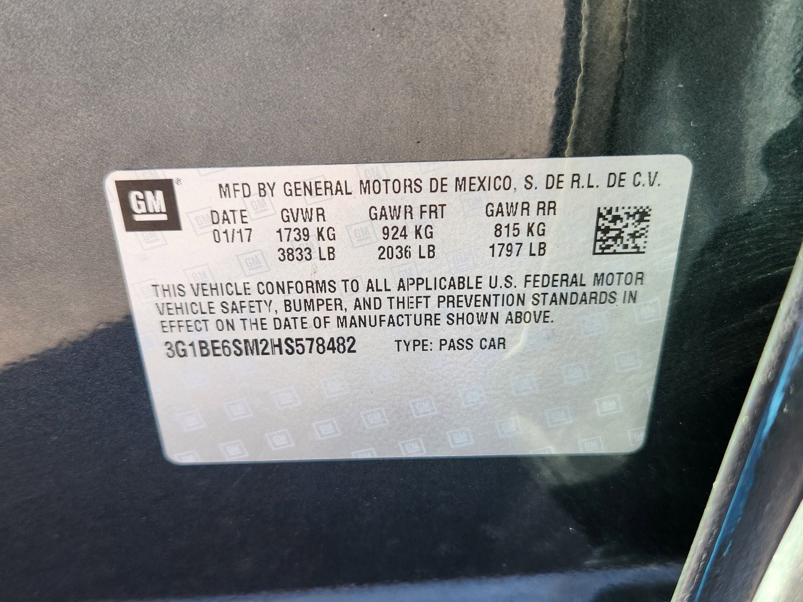 2017 Chevrolet Cruze LT