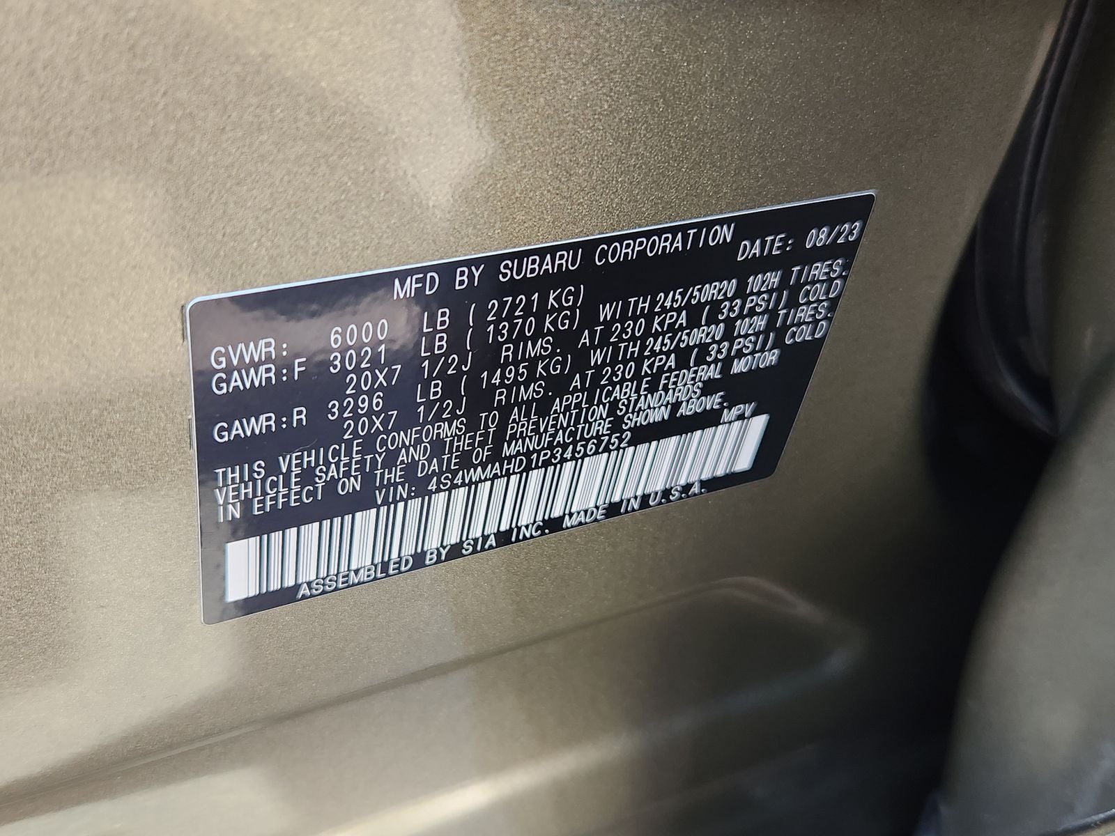 2023 Subaru Ascent Onyx Edition