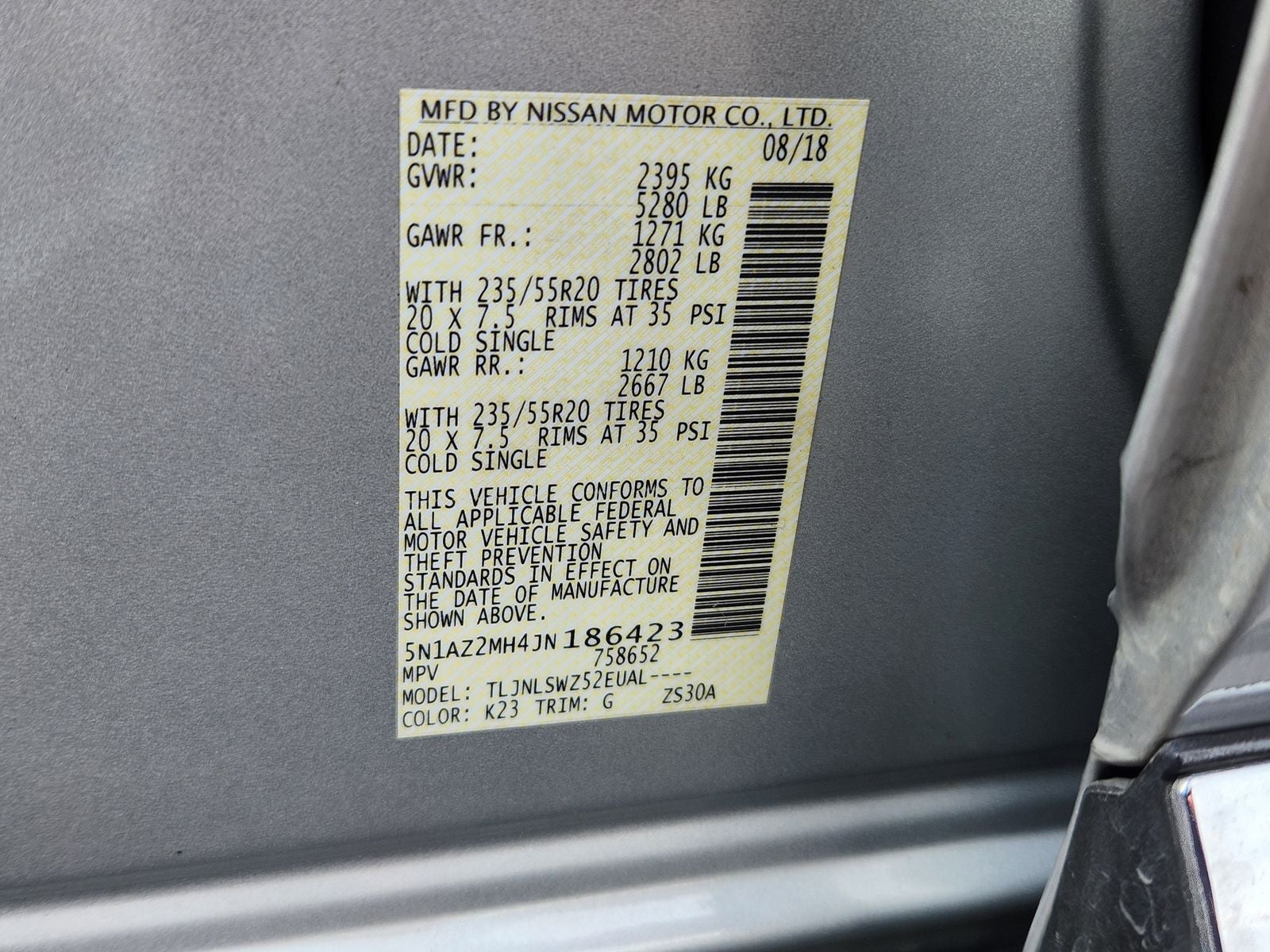 2018 Nissan Murano Platinum AWD