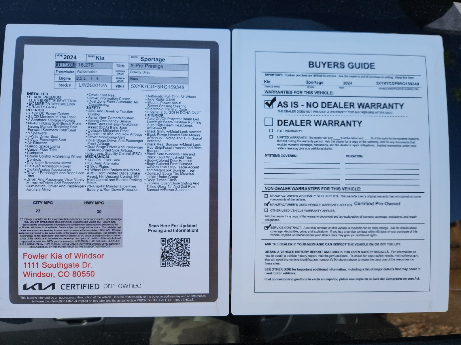 2024 Kia Sportage X-Pro Prestige AWD