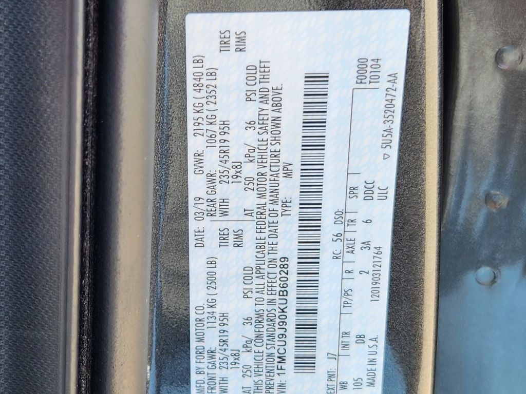 2019 Ford Escape Titanium