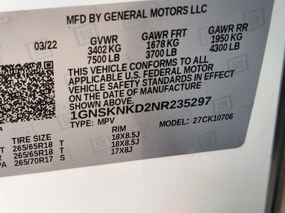 2022 Chevrolet Tahoe LT