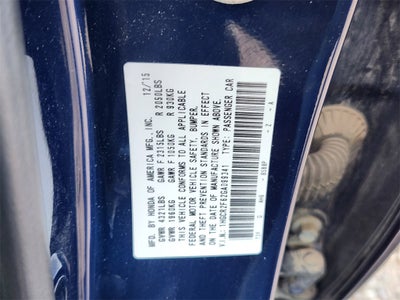 2016 Honda Accord Sport w/Honda Sensing