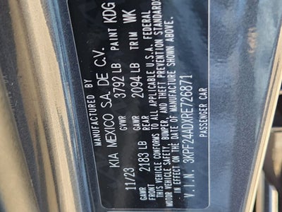 2024 Kia Forte LXS