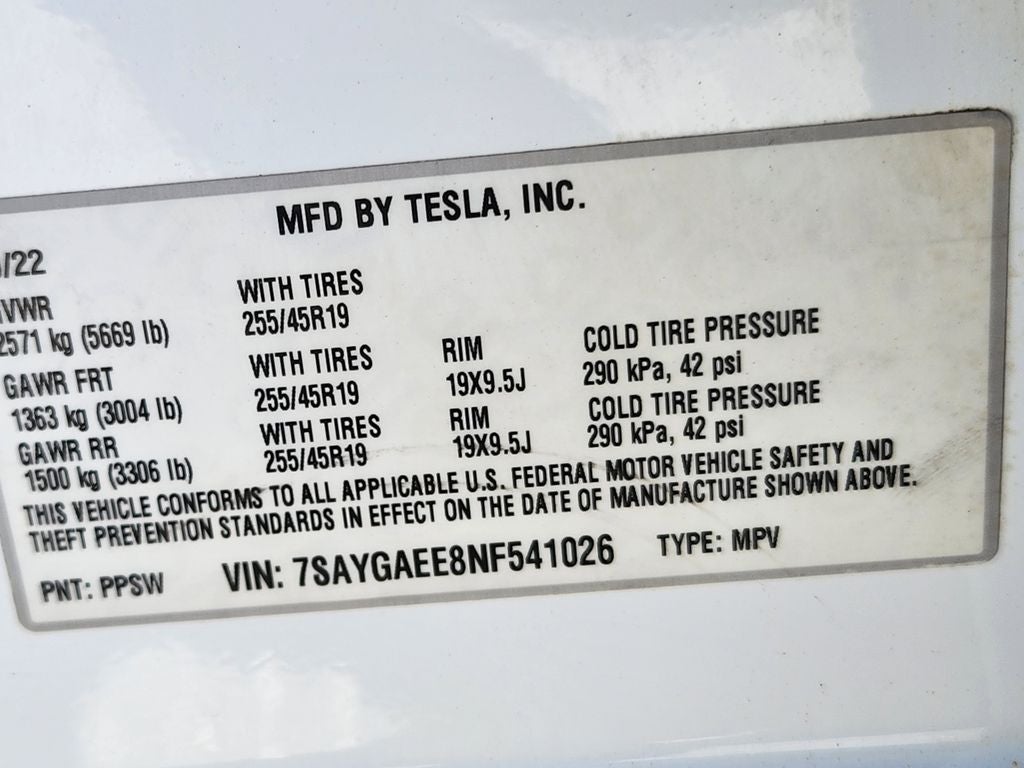 2022 Tesla Model Y Long Range