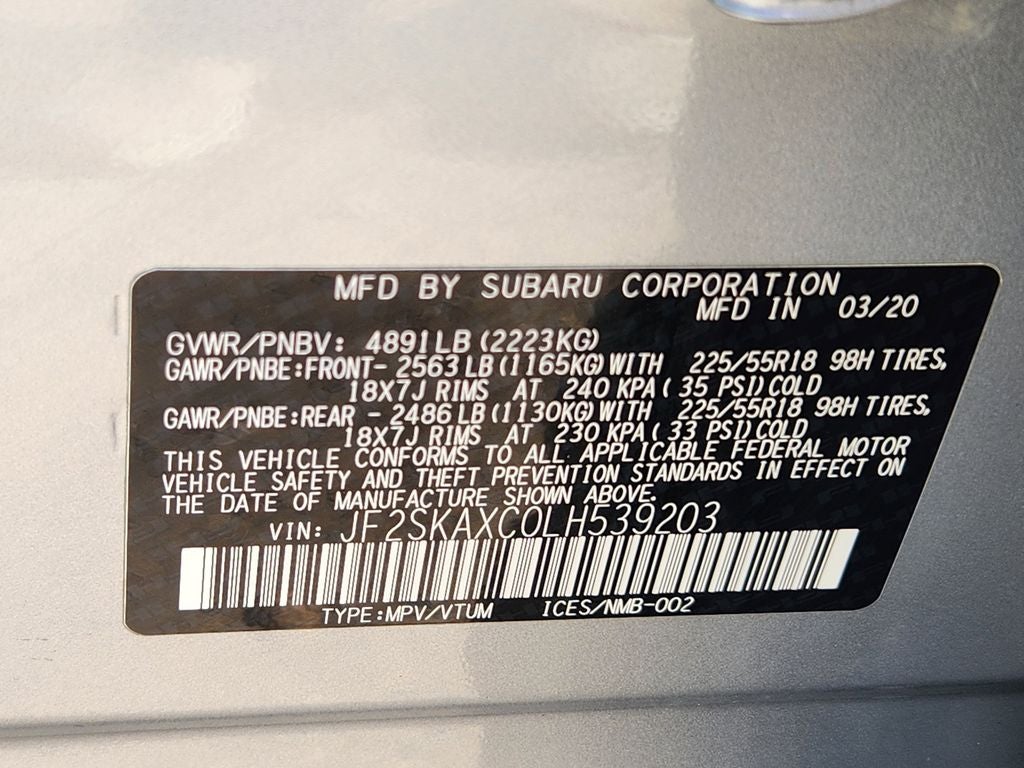 2020 Subaru Forester Touring