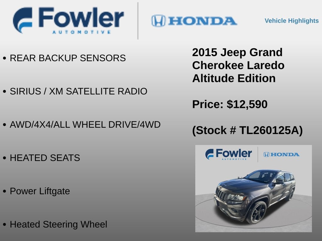 2015 Jeep Grand Cherokee Altitude