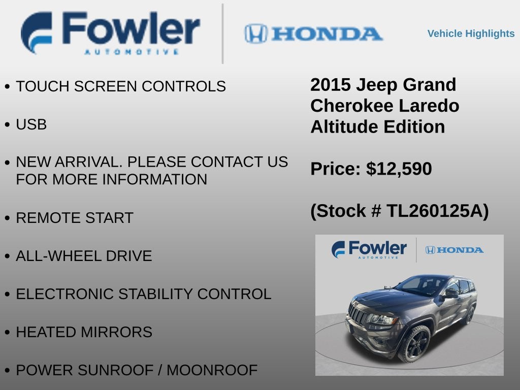 2015 Jeep Grand Cherokee Altitude