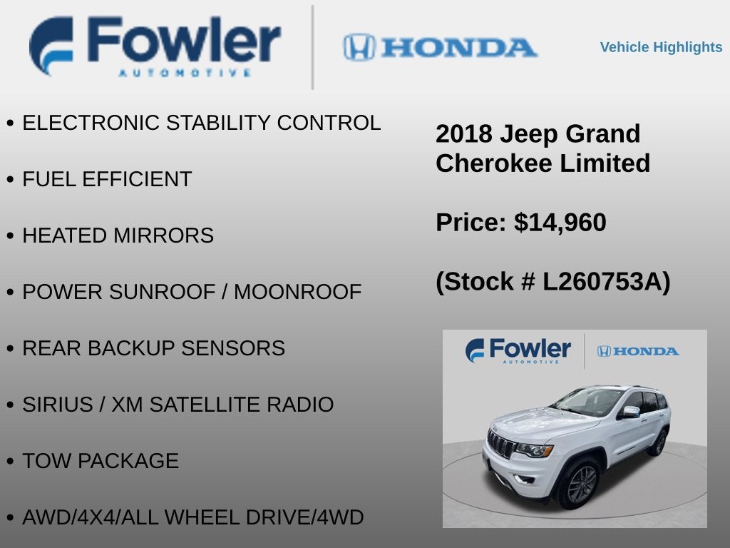 2018 Jeep Grand Cherokee Limited