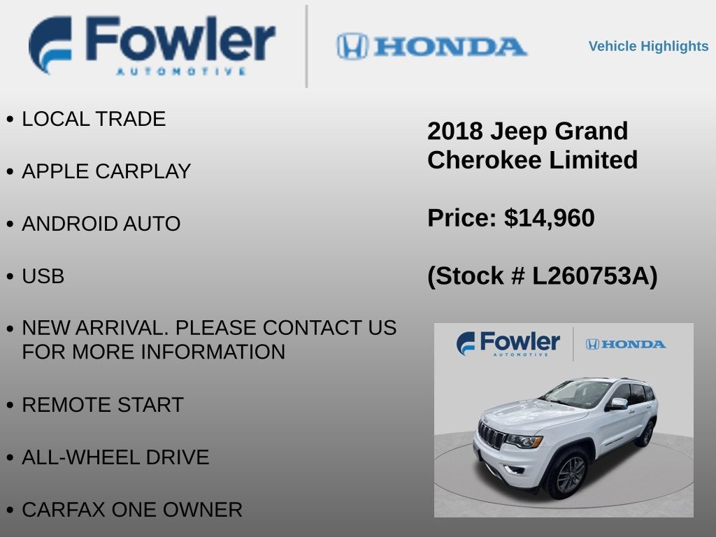2018 Jeep Grand Cherokee Limited