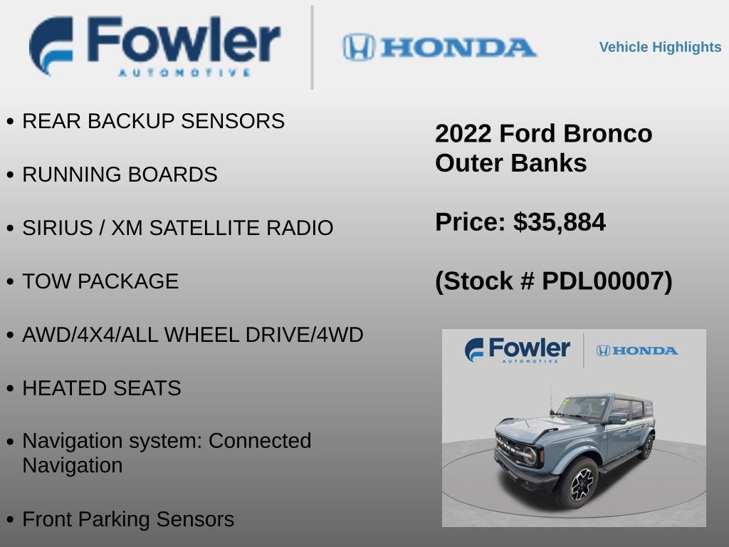 2022 Ford Bronco Outer Banks