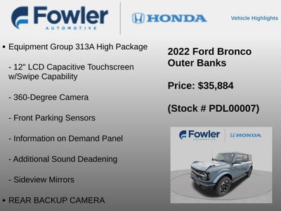 2022 Ford Bronco Outer Banks