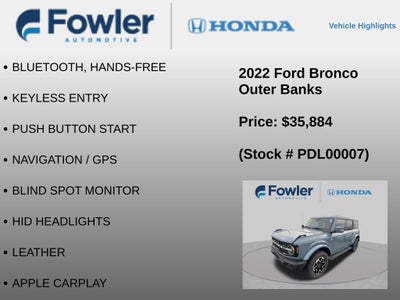 2022 Ford Bronco Outer Banks