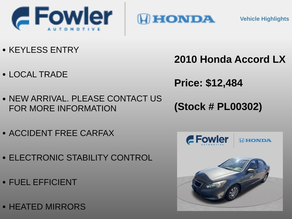 2010 Honda Accord LX 2.4
