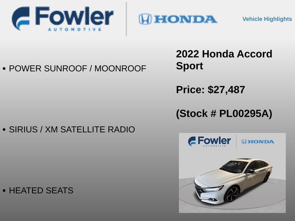 2022 Honda Accord Sport 2.0T