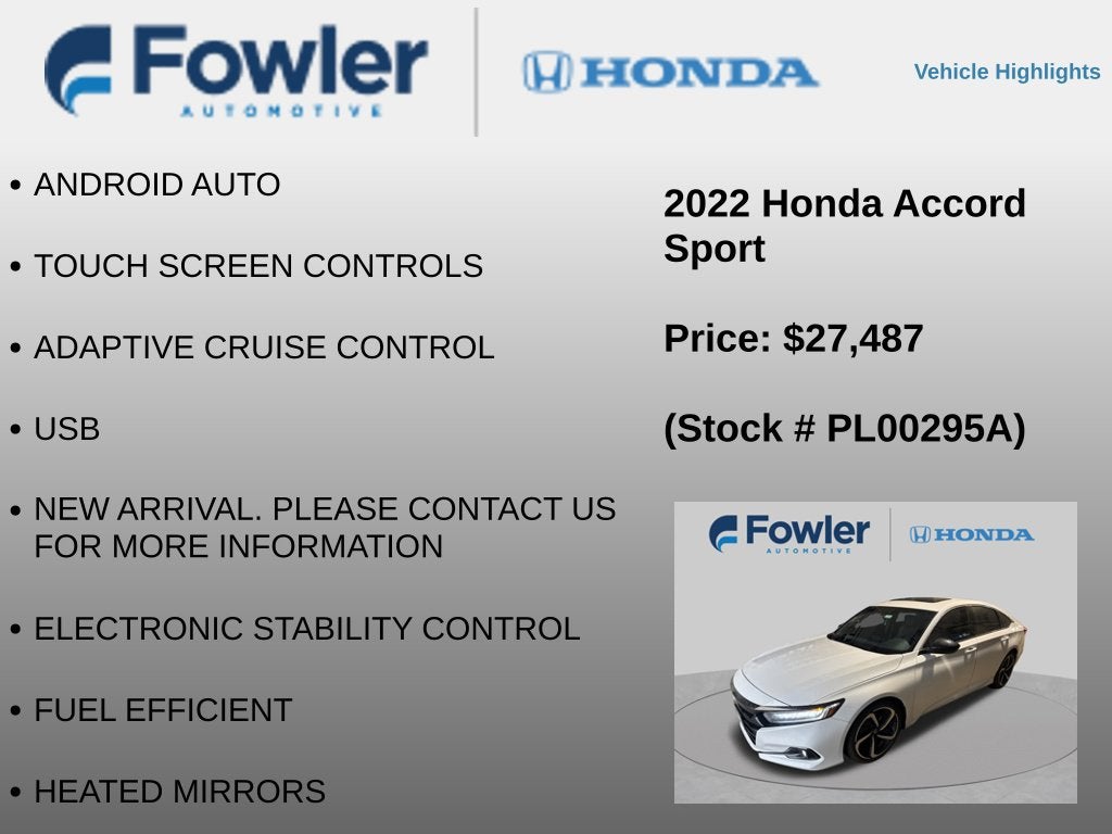 2022 Honda Accord Sport 2.0T