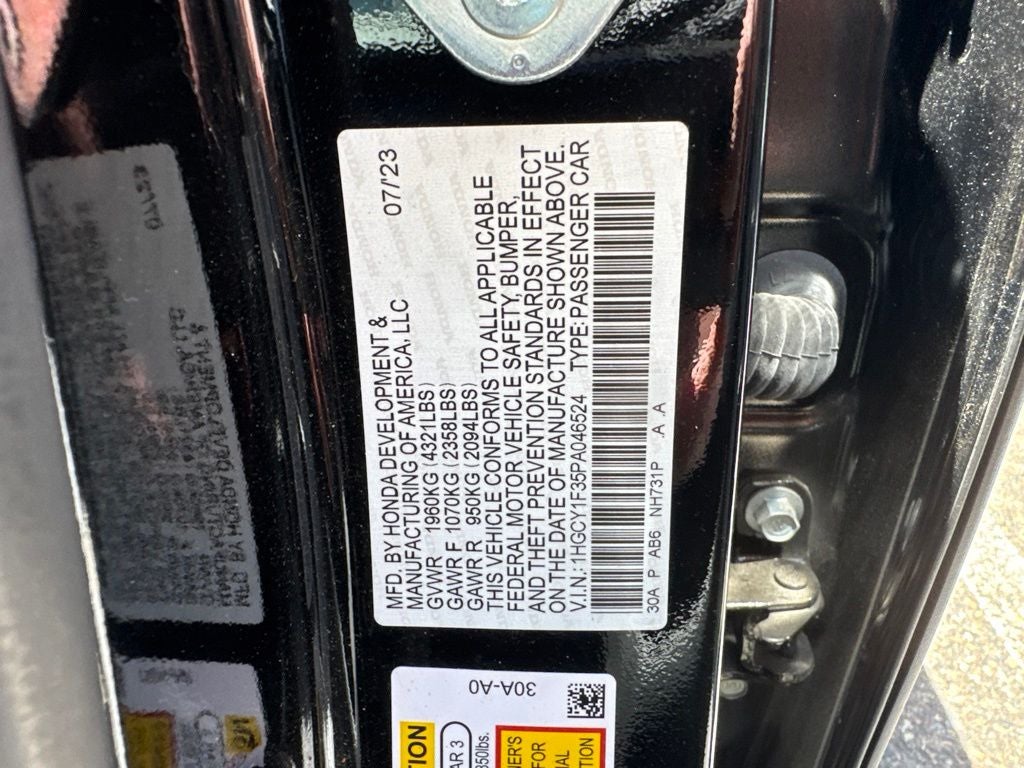 2023 Honda Accord EX