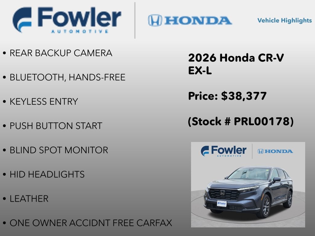 2026 Honda CR-V EX-L