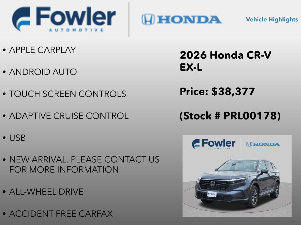 2026 Honda CR-V EX-L