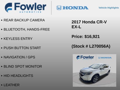 2017 Honda CR-V EX-L