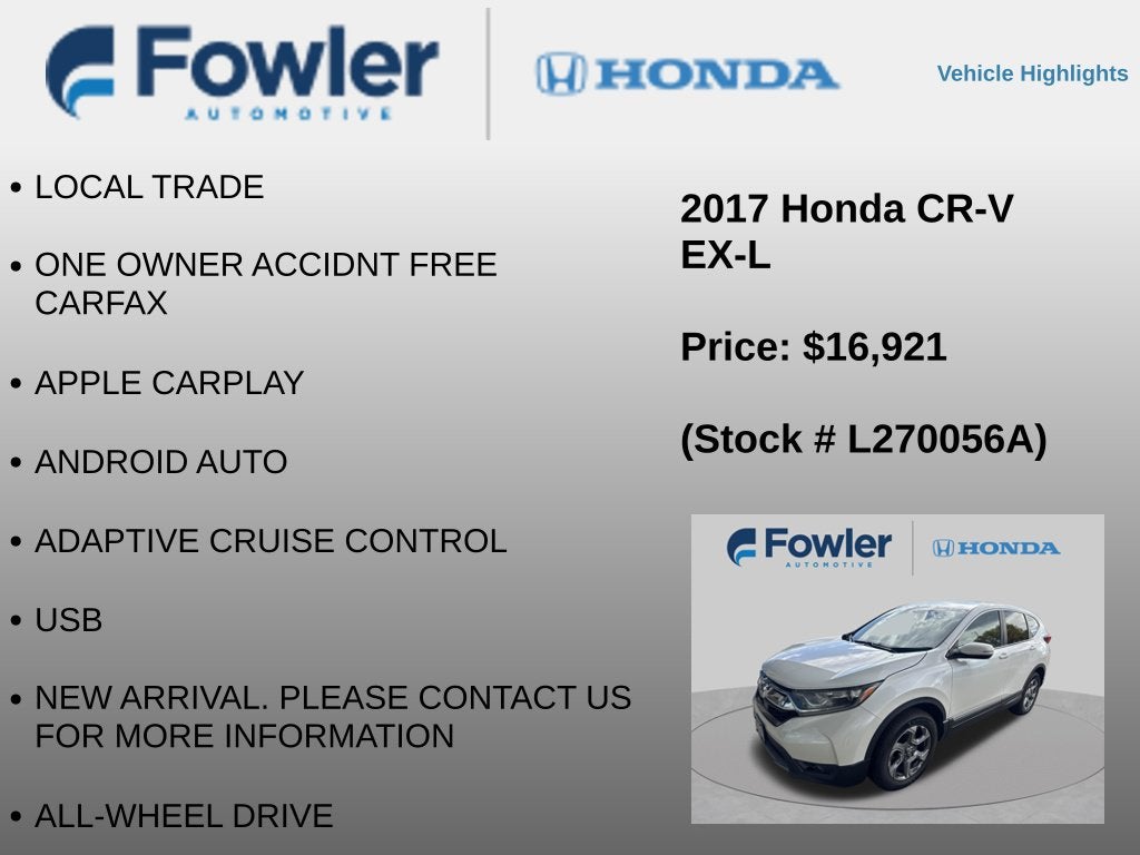 2017 Honda CR-V EX-L