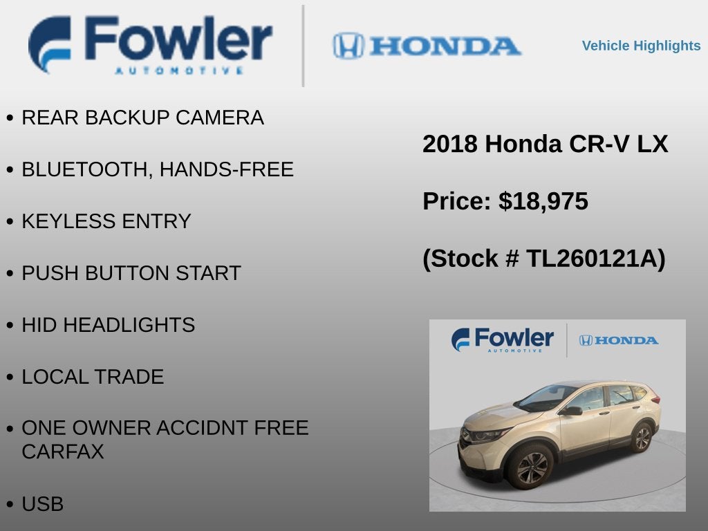 2018 Honda CR-V LX
