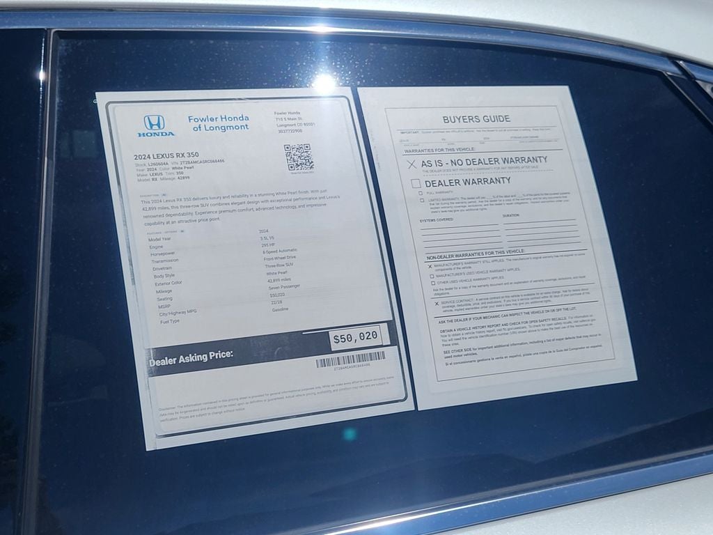 2024 Lexus RX 350 Premium