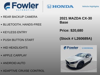 2021 Mazda Mazda CX-30 2.5 S