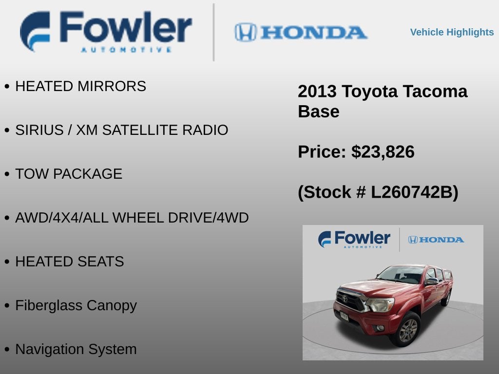 2013 Toyota Tacoma Base V6