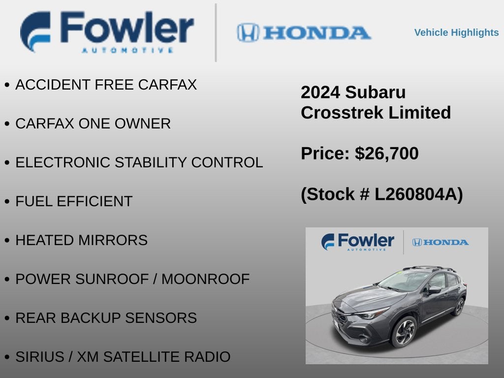 2024 Subaru Crosstrek Limited