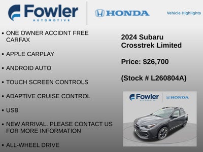 2024 Subaru Crosstrek Limited