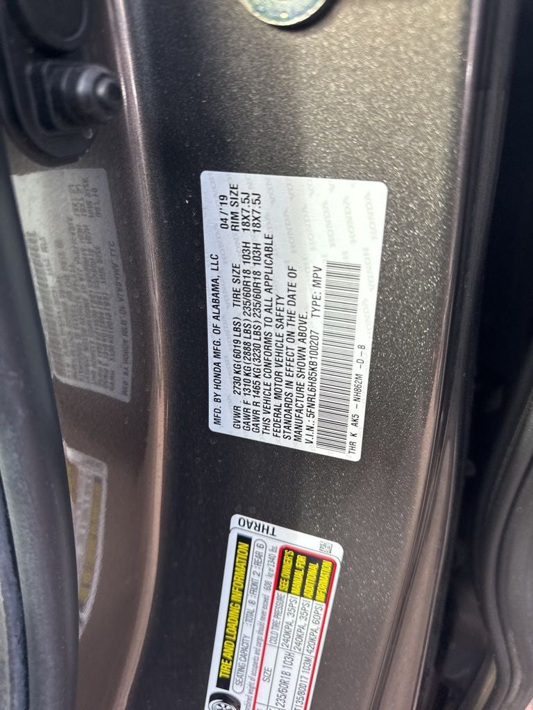 2019 Honda Odyssey Touring