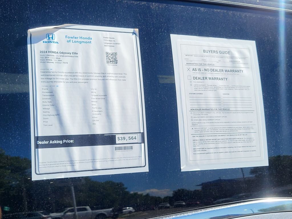 2024 Honda Odyssey Elite