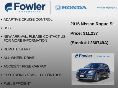 2016 Nissan Rogue SL