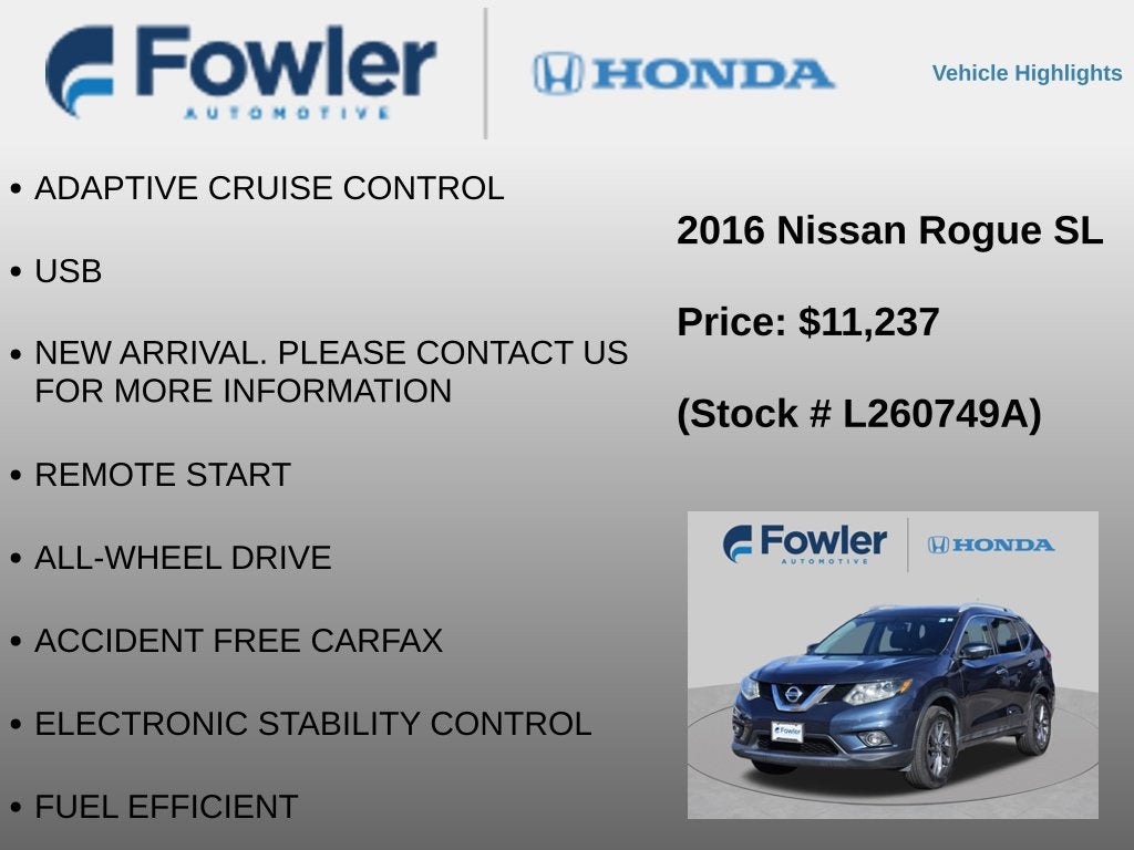2016 Nissan Rogue SL