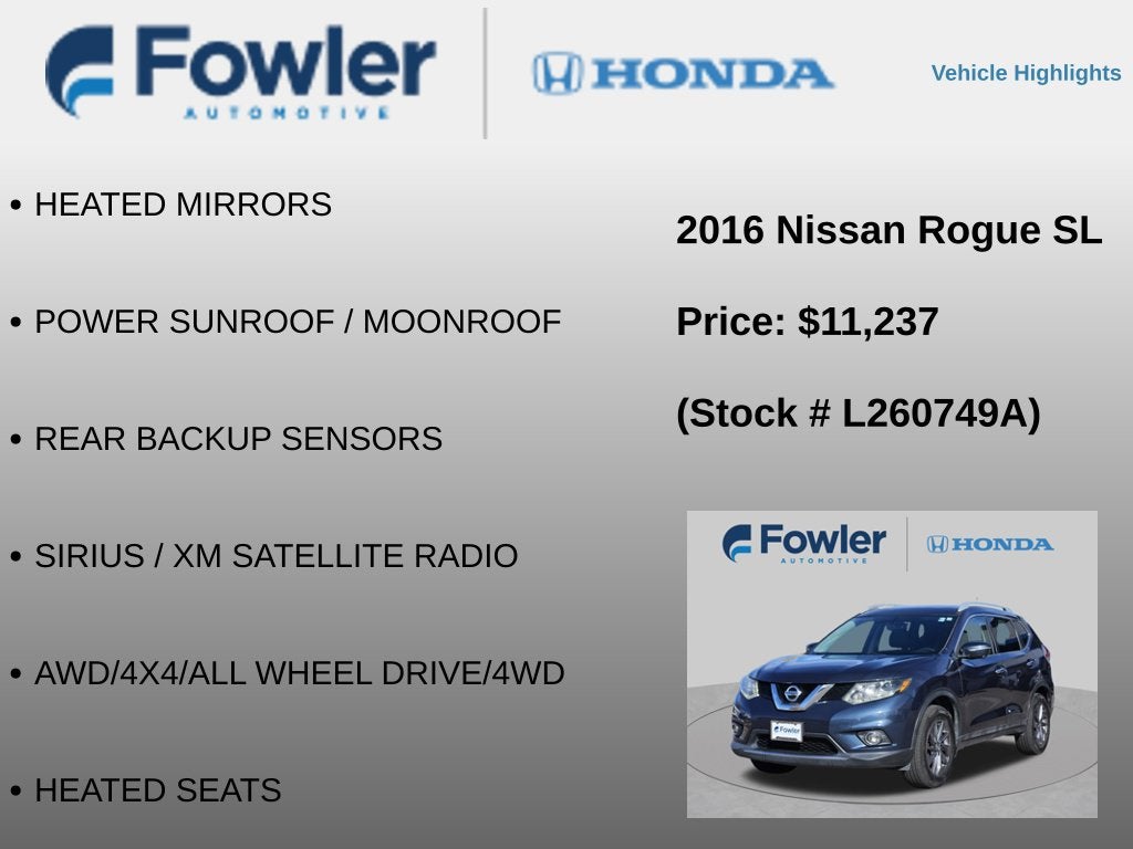 2016 Nissan Rogue SL