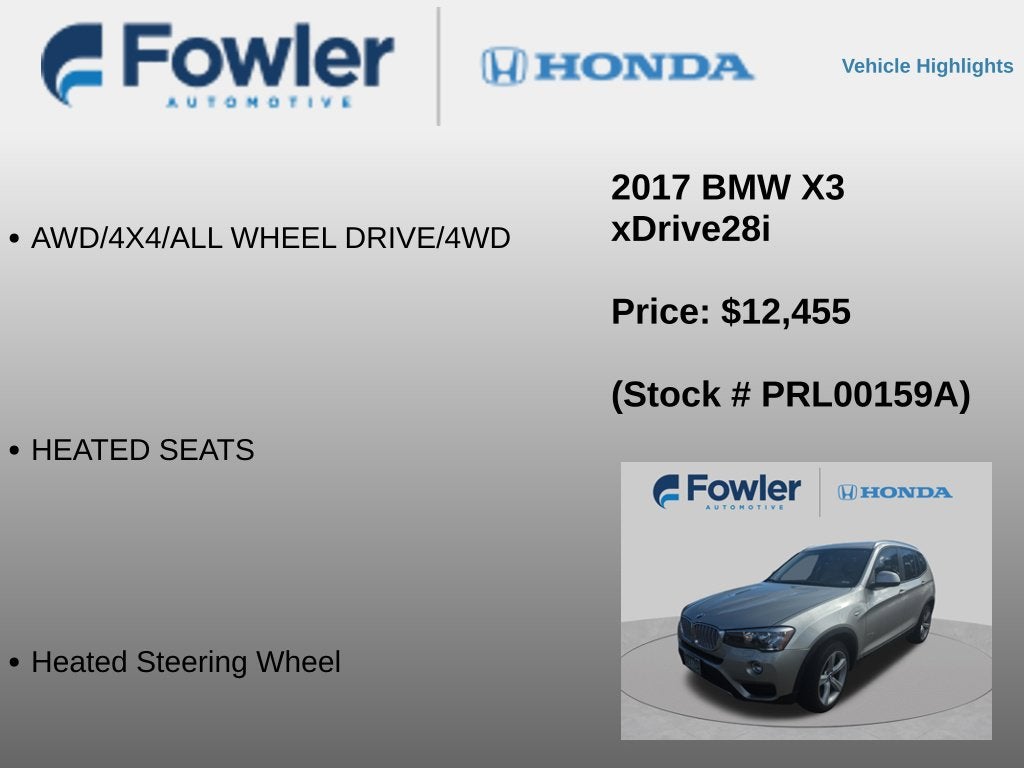 2017 BMW X3 xDrive28i