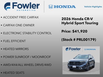 2026 Honda CR-V Hybrid Sport Touring