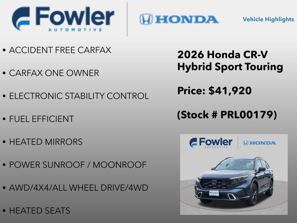 2026 Honda CR-V Hybrid Sport Touring
