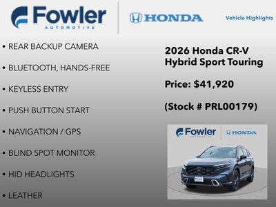 2026 Honda CR-V Hybrid Sport Touring