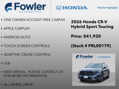2026 Honda CR-V Hybrid Sport Touring