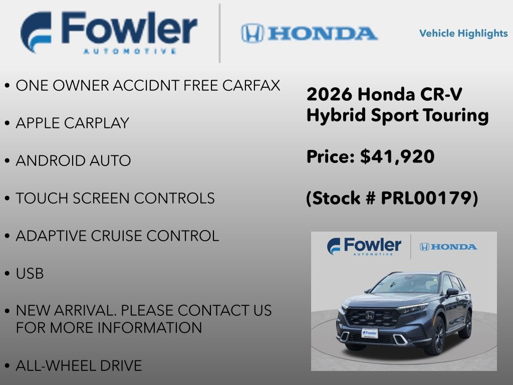 2026 Honda CR-V Hybrid Sport Touring