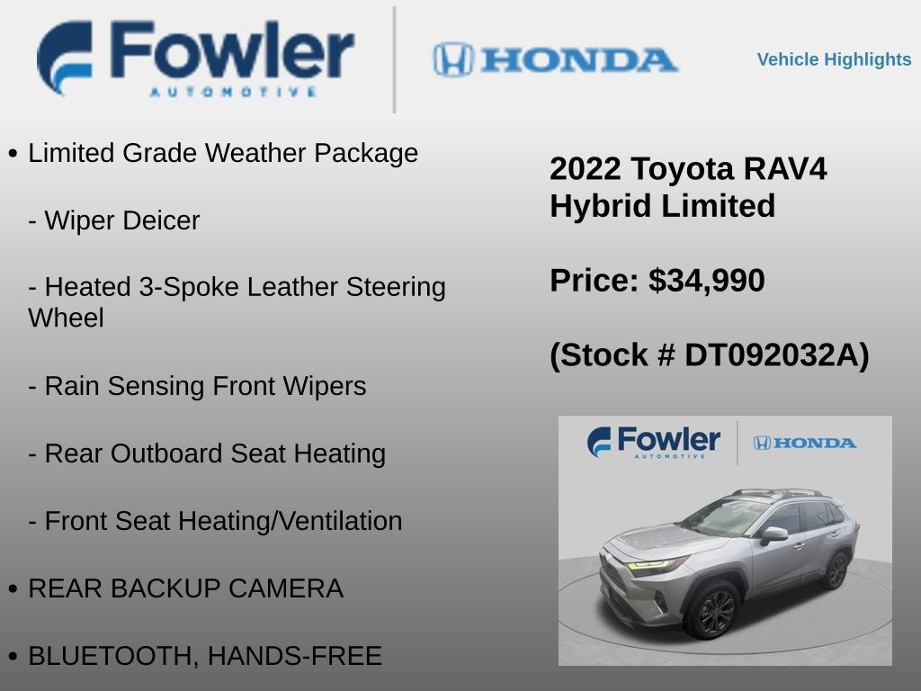 2022 Toyota RAV4 Hybrid Limited