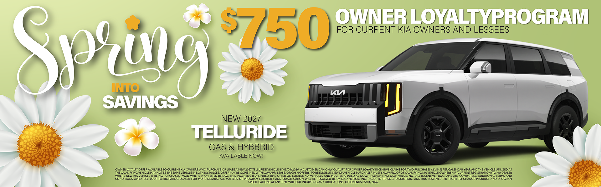 Kia 2027 Telluride Owner Loyalty Program