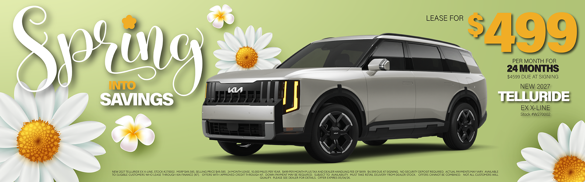 Kia 2027 Telluride Lease Offer