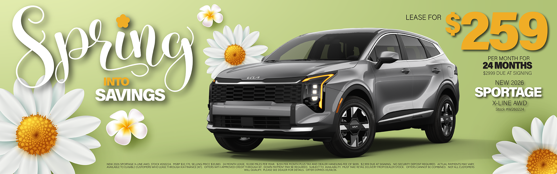 Kia Sportage Lease Offer