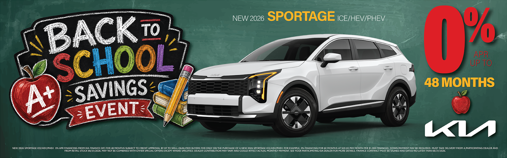 Sportage ICE/HEV/PHEV Finance Offer