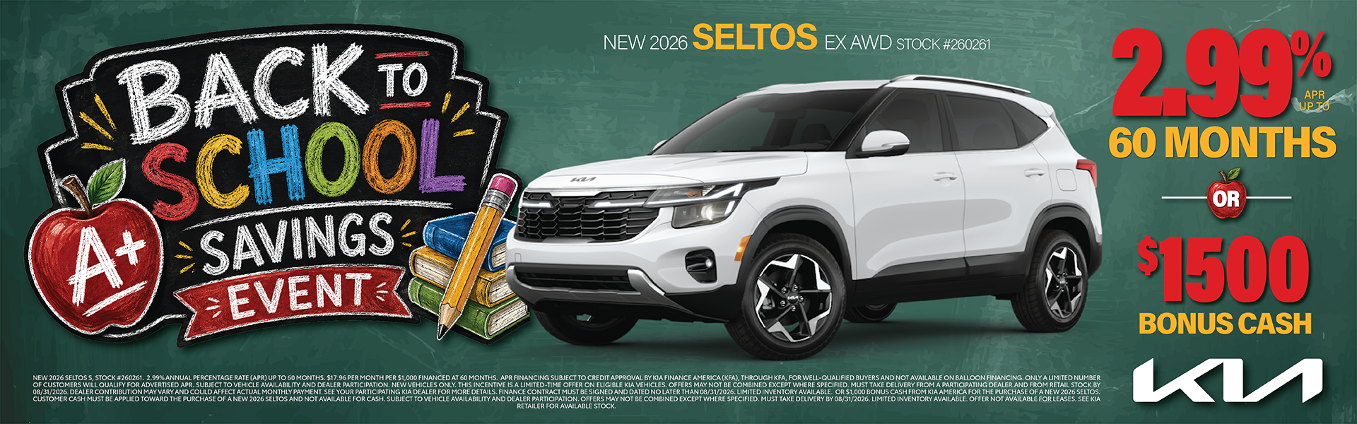 Seltos Finance or Bonus Cash Offer