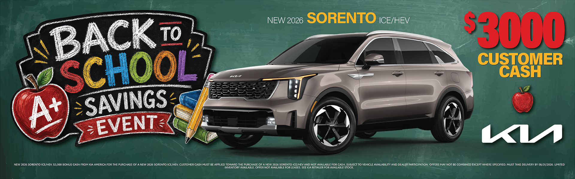 Sorento ICE/HEV Customer Cash